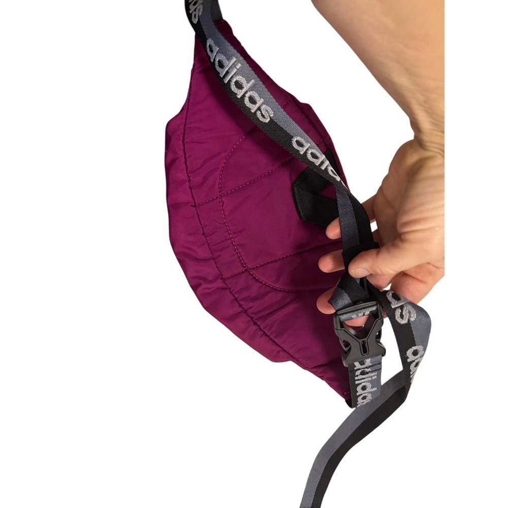 Adidas Fannypack pouch purse colorful purple/pink activewear lightweight travel - Picture 8 of 9